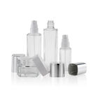 Square 50g Lotion Bottle Cosmetic Packaging Set With Silver Cap