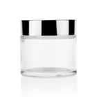 MSDS Clear 200g Cream Glass Jars With Gold Black White Cap