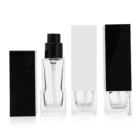 1.01oz Glass Foundation Bottles With Black Pump Skin Care Cosmetic Container