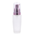 30ml Frost Foundation Glass Bottle With Rose Golden Pump