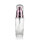 30ml Frost Foundation Glass Bottle With Rose Golden Pump