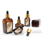 Skin Care Serum Dropper Bottles Amber Essential Oils Cosmetic Glass Bottles