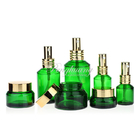 Custom Cosmetic Set Slant Shoulder Glass Bottle Jar Cosmetic Packaging Container
