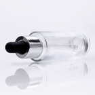 Empty Round Serum Glass Bottle 40ml Customized for Private Skincare Packaging