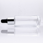 Empty Round Serum Glass Bottle 40ml Customized for Private Skincare Packaging
