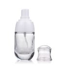 Clear Empty Glass Pump Bottle 30ml Liquid Foundation with Pump