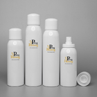Plastic PET Sunscreen Spray Bottle OEM White Airless Pump Cap 120ml 180ml 200ml