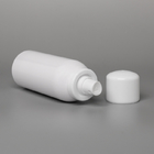 Plastic PET Sunscreen Spray Bottle OEM White Airless Pump Cap 120ml 180ml 200ml