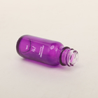 15ml 60ml 120ml Purple Boston Glass Bottles White Dropper