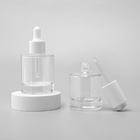 Serum Oil Dropper Glass Bottle Push Pump Clear Pipette 50ml