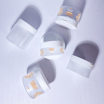 Recycled PET Plastic Packaging Jars 480g Cosmetic Skincare Packaging