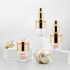 Oval Moisturize Glass Serum Bottle Cosmetic Essential Oil Dropper Bottle 30ml 1oz