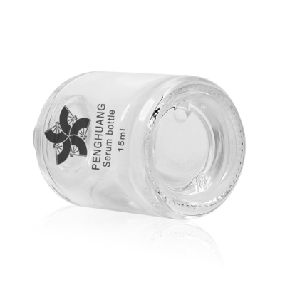 15ml Cylinder Round Glass Bottle With White Plastic Dropper