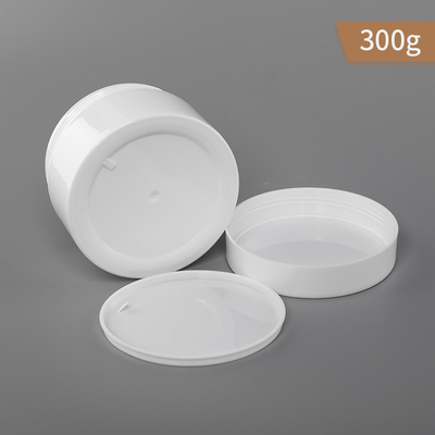 300g PP Plastic Jar Single Wall White Color Jar And Cap With Pp Gasket
