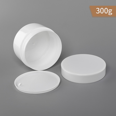 300g PP Plastic Jar Single Wall White Color Jar And Cap With Pp Gasket