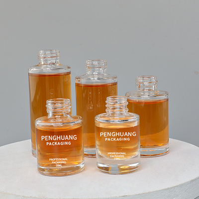 15ml 20ml 30ml 40ml 50ml Serum Dropper Bottle Oil Packaging Glass Round Shape