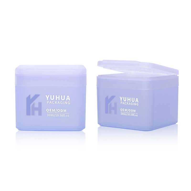 300 Gram Flip Top Plastic Cream Jar Pp Empty Plastic Cosmetic Jar With Lid