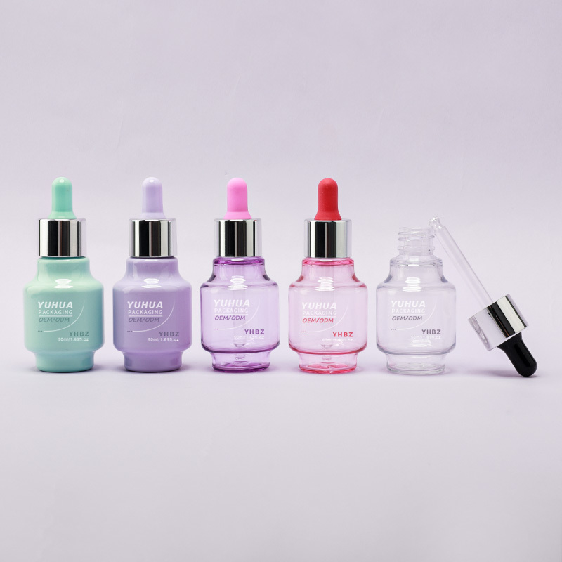 50ml Capacity Serum Dropper Bottles with Customized Silk Screen/Hot Stamping/Labeling Printing Time 15-20 Days