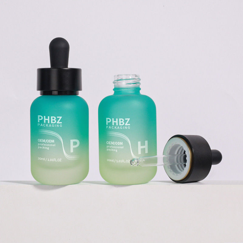 According To Customer Requirements Serum Dropper Bottles 30ml Glass Round Matte Dropper Bottle Cap Type Durable And Packaging Option