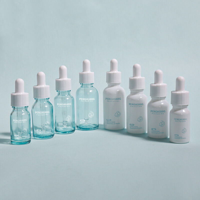 Logo Custom Round Serum Oil Bottle Durable Leak Proof Design Suitable For Essential Oils Skincare And Cosmetic Packaging