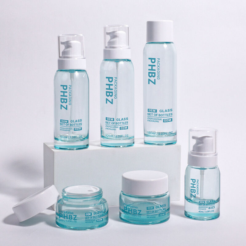 ODM OEM Accepted Round Luxury cosmetics packaging bottle suitable for high end creams serums and other beauty essentials