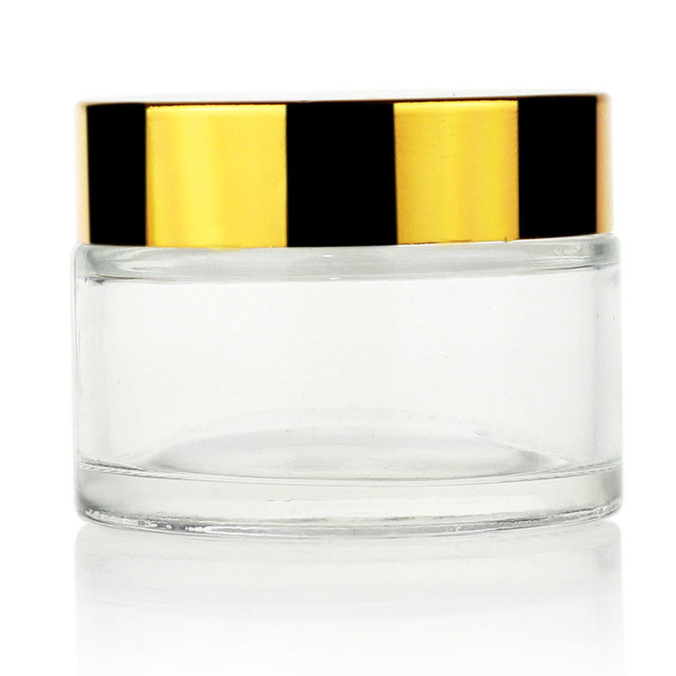 50g Glass Jar Cream Glass Jar With Gold Cap