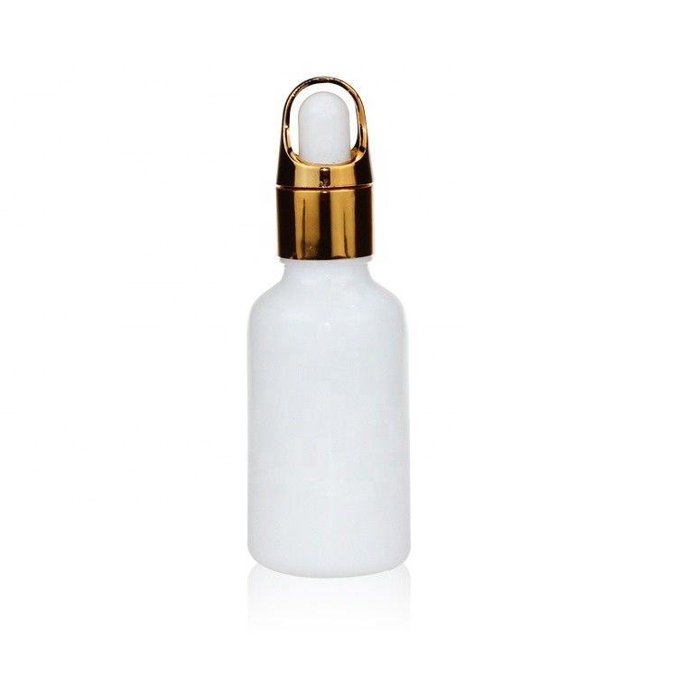 High Quality Cosmetic White Porcelain Dropper Bottle 30ml Glass Dropper Bottle