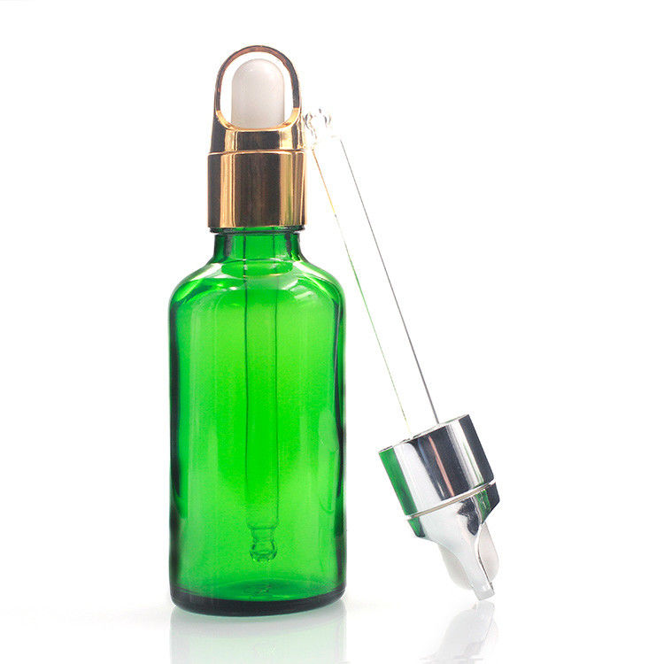 Manufacturers Hot Sale Green 50ml Bottles For Essential Oils With Glass Dropper