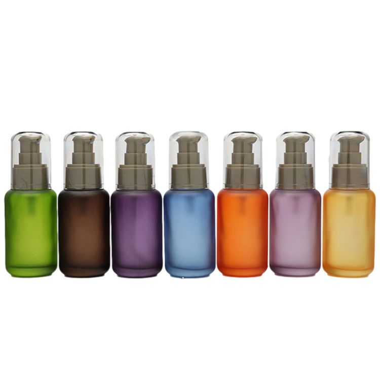 50ml Liquid Foundation Bottles Glass Bottle With Pump For Cosmetic