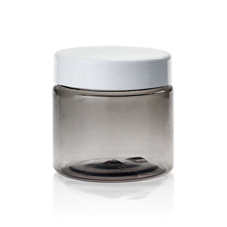 Gray Empty 60ml Plastic Packaging Jars Recyclable For Cosmetic And Food