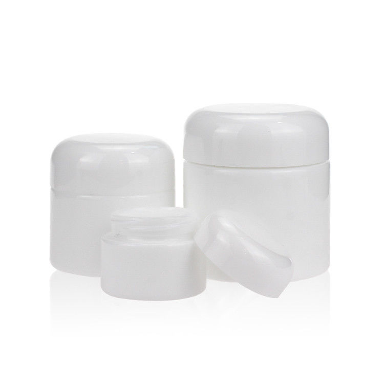 15g 50g 100g Opal Glass Bottle Cosmetic Packaging White Ceramic Bottle