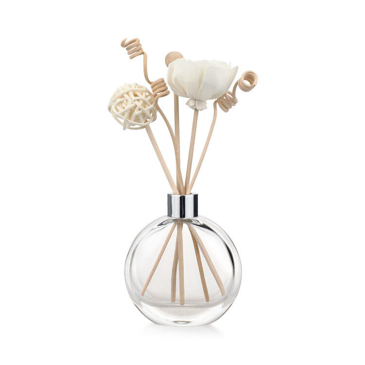 MSDS 55ml Round Reed Diffuser Bottle Clear DIY Replacement