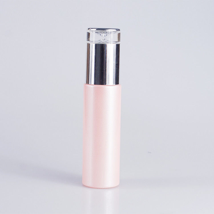 Pink Painting 100ml 3.4oz Glass Cosmetic Pump Bottle for Skin Care Lotion