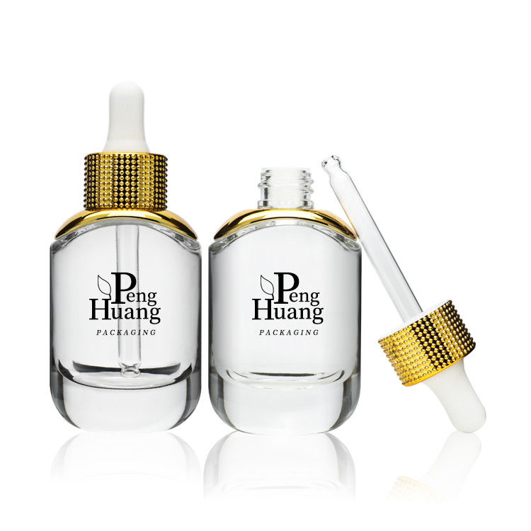 Liquid Serum Dropper Bottles Cosmetic Packing Hot Stamping