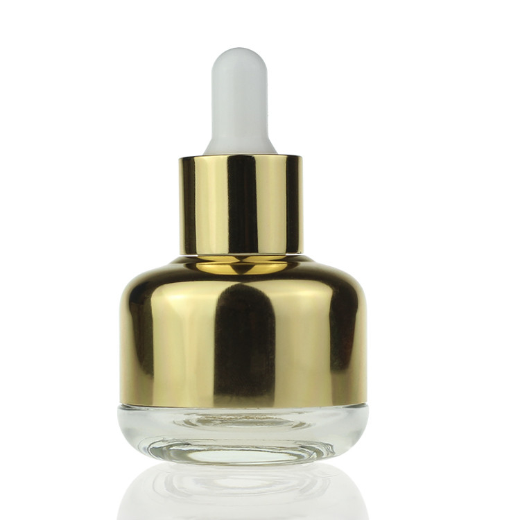 Fancy Serum Essential Oil Dropper Glass Bottle Makeup Packaging 30ml