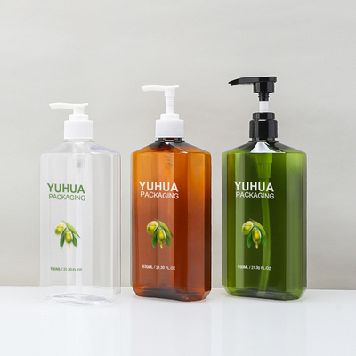 630ml Large Plastic Lotion Bottle Recycled PET Shampoo Shower Gel Conditioner
