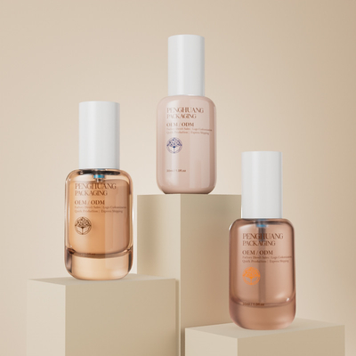 30ml Foundation Bottles Round Empty Liquid Foundation Glass Bottle