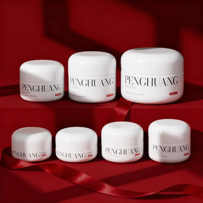 Custom Cream Glass Jars for Lip Balm in White/Transparent/Custom with Customized Logo and Custom Color/Printing