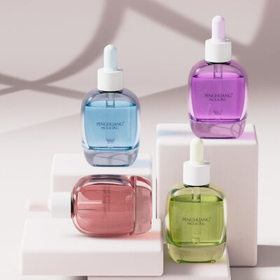 30ml Glass Serum Dropper Bottle oil serum bottle featuring Silk Screen Hot Stamping Labeling ideal for essential oils and skincare products