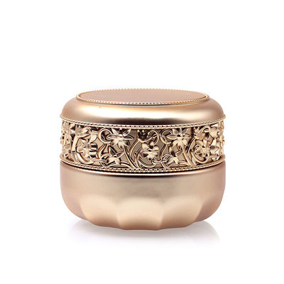 Good price Round 30g 50g Glass Cosmetic Container Gold Stamping Embossment online
