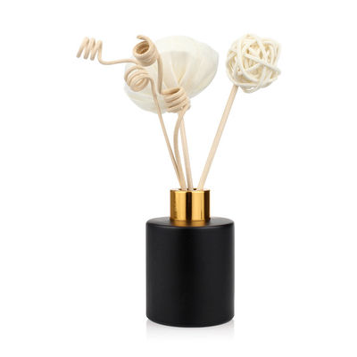 Round 30ml 50ml Diffuser Glass Bottle Black Reed Diffuser Bottle