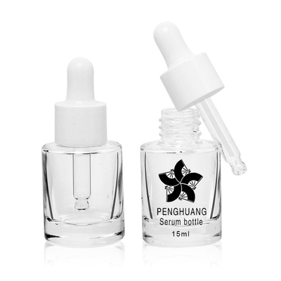 Custom Mini 15ml Refillable Serum Glass Bottles Essential Oil Dropper Bottle
