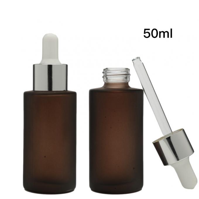 MSDS Serum Dropper Bottles square Shape Matte 30ml 50ml 100ml matte