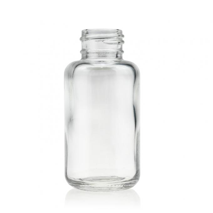Custom MSDS Foundation Glass Bottle Empty 50ml Clear Glass Bottles