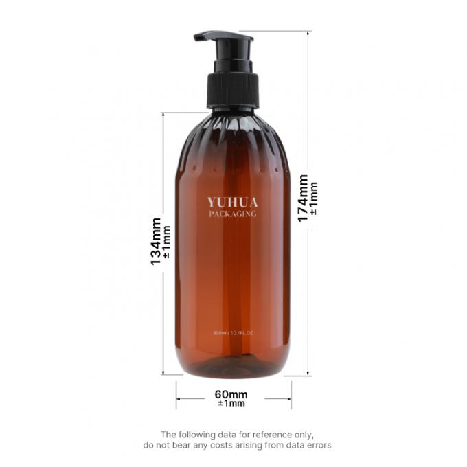 Lotion Pump Recyclable Plastic Bottle 300ml Shampoo Conditioner Bottle