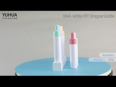 Customized Logo 30ml Plastic Dropper Cosmetic Bottle hair oil bottle