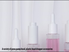 Custom Clear Cylinder 30ml 40ml 50ml 60ml Serum Lotion Bottle Packaging