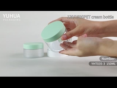 Custom frosted plastic cream Jars with lid