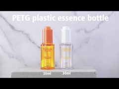 Clear 1oz 30ml Plastic Essential Oil Bottle With Press Dropper