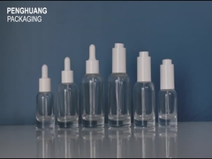 Customized Logo Glass Serum Dropper Bottles For Toner Essence Oil